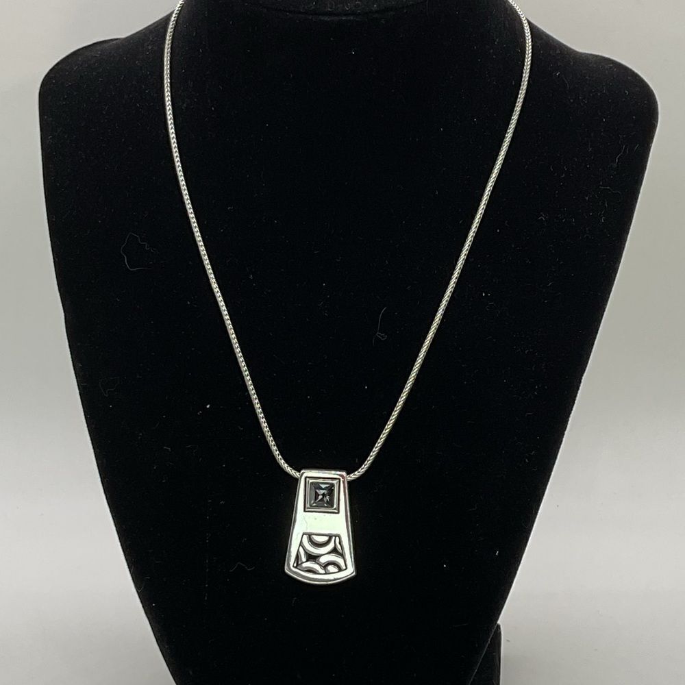 Brighton Bloc Haus Chic Silver Pendant Necklace